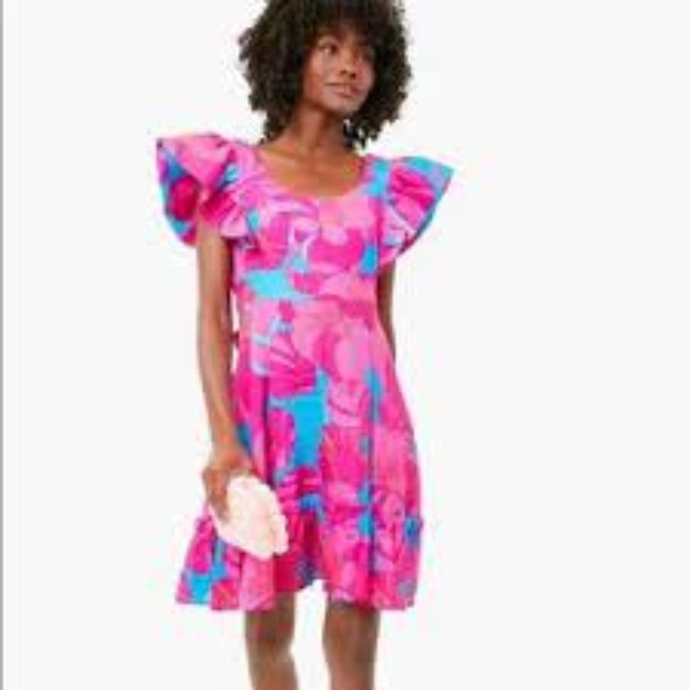 Tuckernuck Wild Azalea Edisto Dress TUCKERNUCK X CAMERAN EUBANKS WIMBERLY Size S